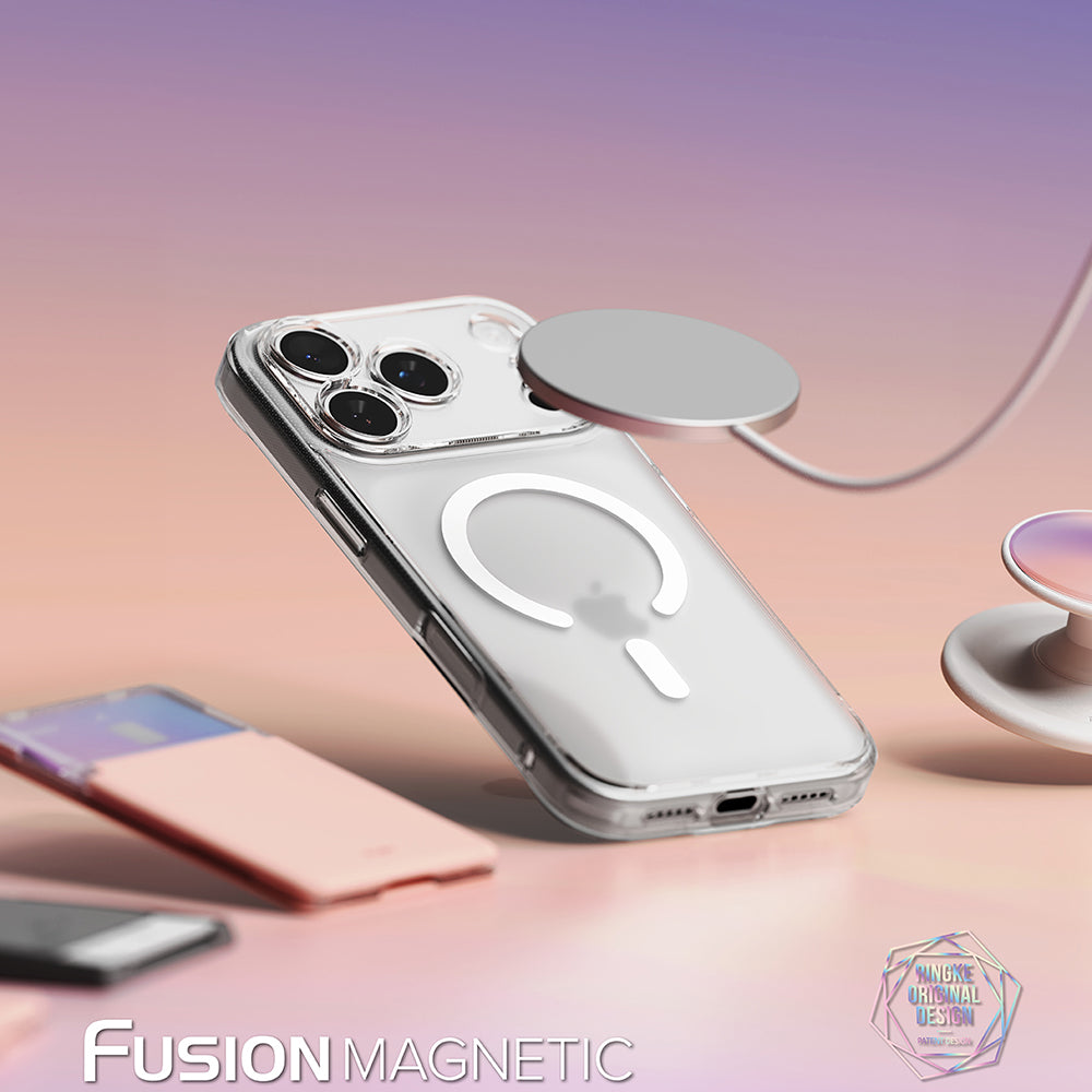 MagSafe pouzdro pro Apple iPhone 18 Pro / 17 Pro, Ringke, Fusion, Matně průhledné