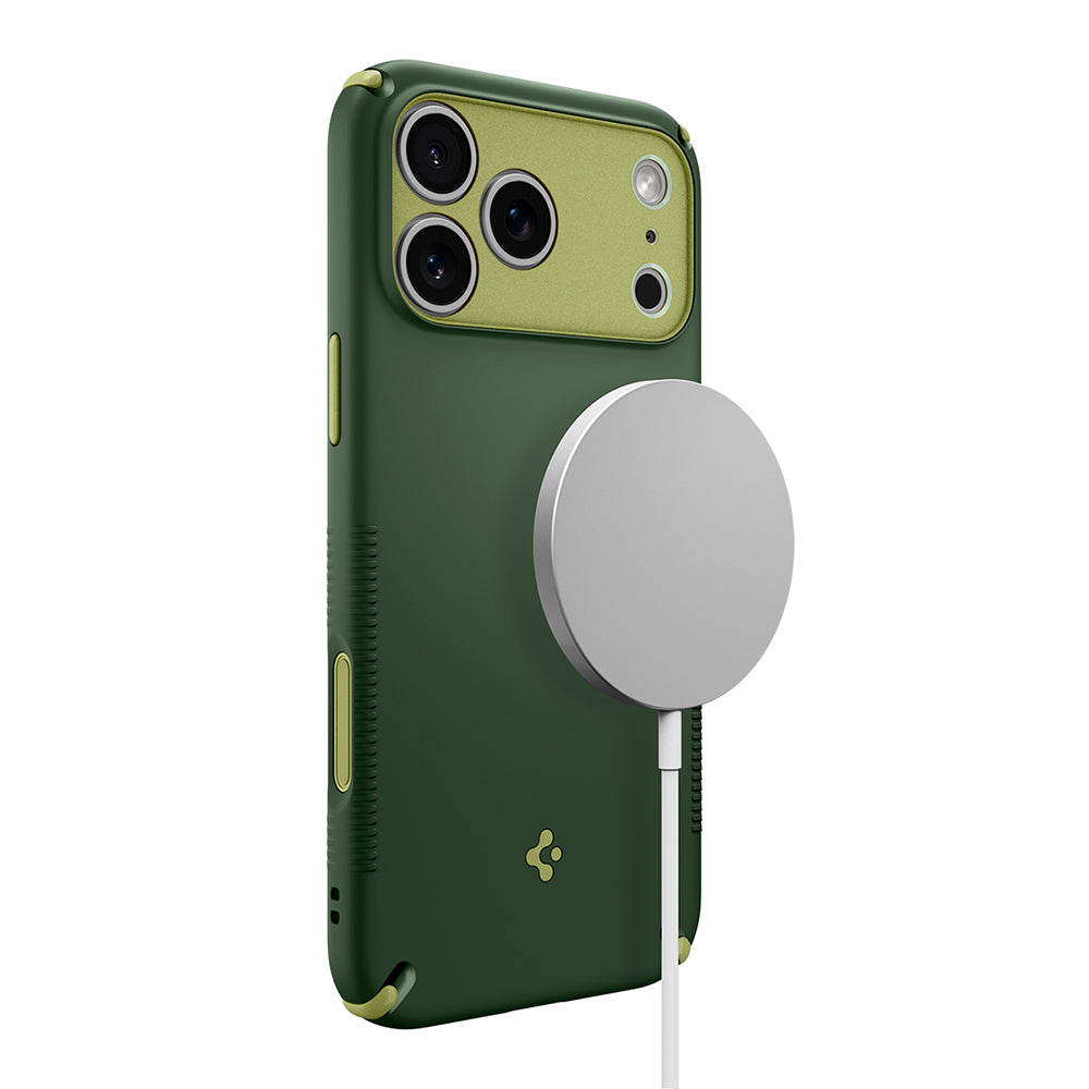 MagSafe pouzdro pro Apple iPhone 18 Pro / 17 Pro, Spigen, Caseology Nano Pop Hybrid, zelené ACS12176