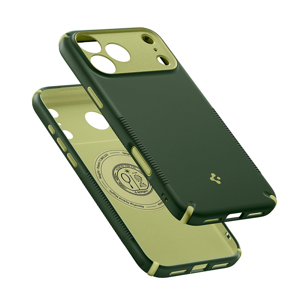 MagSafe pouzdro pro Apple iPhone 18 Pro / 17 Pro, Spigen, Caseology Nano Pop Hybrid, zelené ACS12176