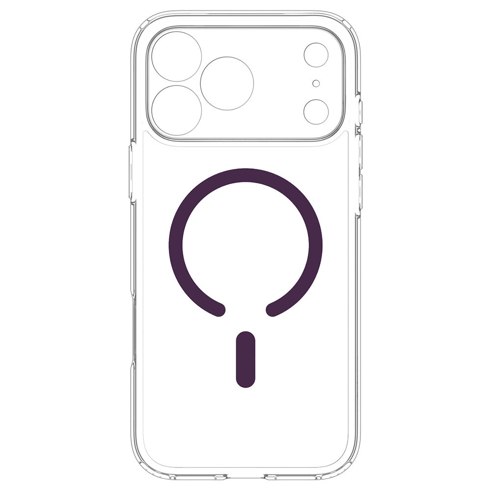 Pouzdro MagSafe pro Apple iPhone 18 Pro / 17 Pro, Spigen, Ultra Hybrid, průhledné vínové ACS12335