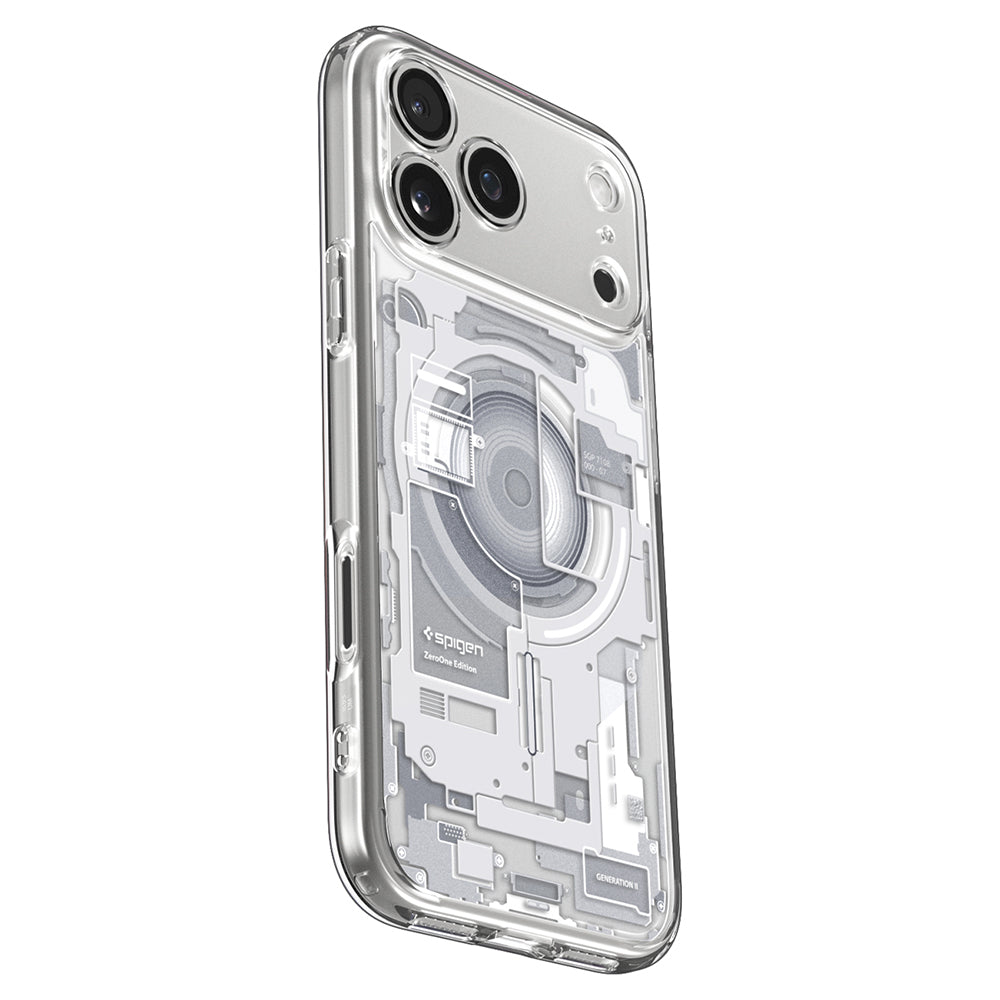 MagSafe pouzdro pro Apple iPhone 18 Pro / 17 Pro, Spigen, Ultra Hybrid Zero One, bílé ACS12163