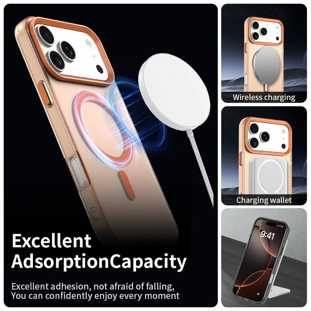 MagSafe pouzdro pro Apple iPhone 18 Pro / 17 Pro, Techsuit, CandyCase, Oranžové