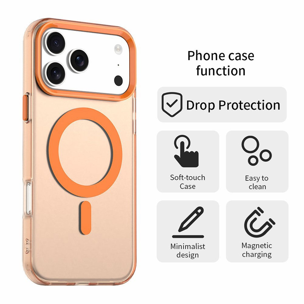 MagSafe pouzdro pro Apple iPhone 18 Pro / 17 Pro, Techsuit, CandyCase, Oranžové