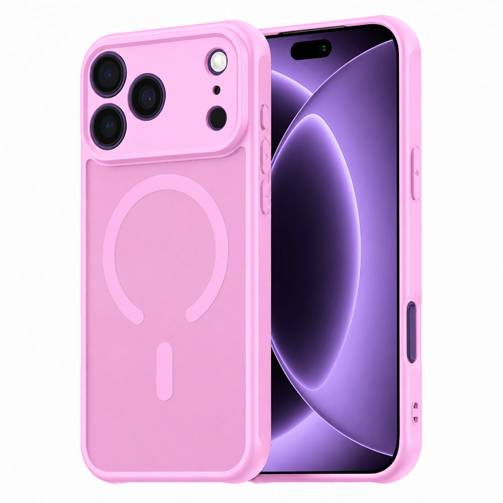 MagSafe pouzdro pro Apple iPhone 18 Pro / 17 Pro, Techsuit, HaloFrost II, Růžové
