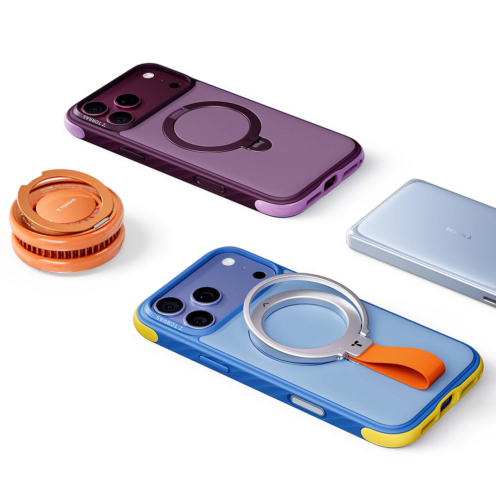 MagSafe pouzdro pro Apple iPhone 18 Pro / 17 Pro, Torras, Ostand Q3 Rugged, černé
