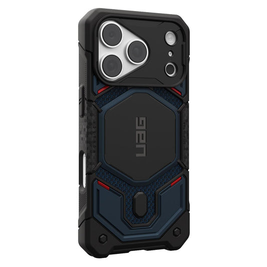 MagSafe pouzdro pro Apple iPhone 18 Pro / 17 Pro, Urban Armor Gear, Monarch Pro Kevlar, Tmavě modrá