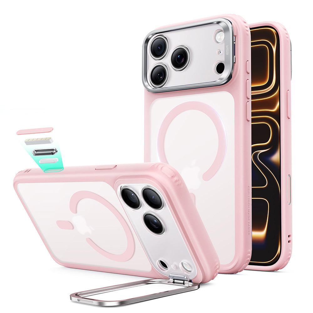 MagSafe pouzdro pro Apple iPhone 18 Pro Max / 17 Pro Max, ESR, Classic Hybrid Kickstand, Růžová saténová