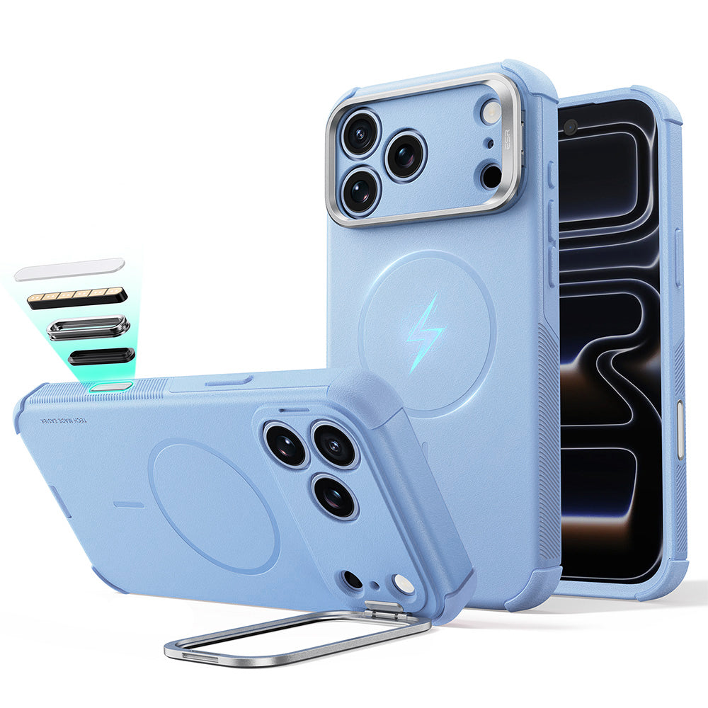 MagSafe pouzdro pro Apple iPhone 18 Pro Max / 17 Pro Max, ESR, Cyber Armor Kickstand, modré