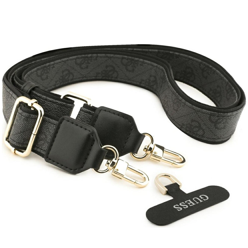 Pouzdro MagSafe pro Apple iPhone 18 Pro Max / 17 Pro Max, Guess, 4G Cardslot & Big Strap, černé