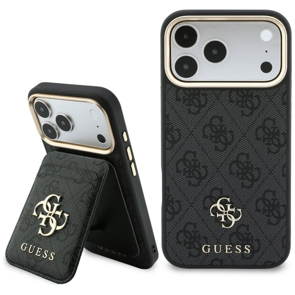 Pouzdro MagSafe pro Apple iPhone 18 Pro Max / 17 Pro Max, Guess, 4G Cardslot, černé