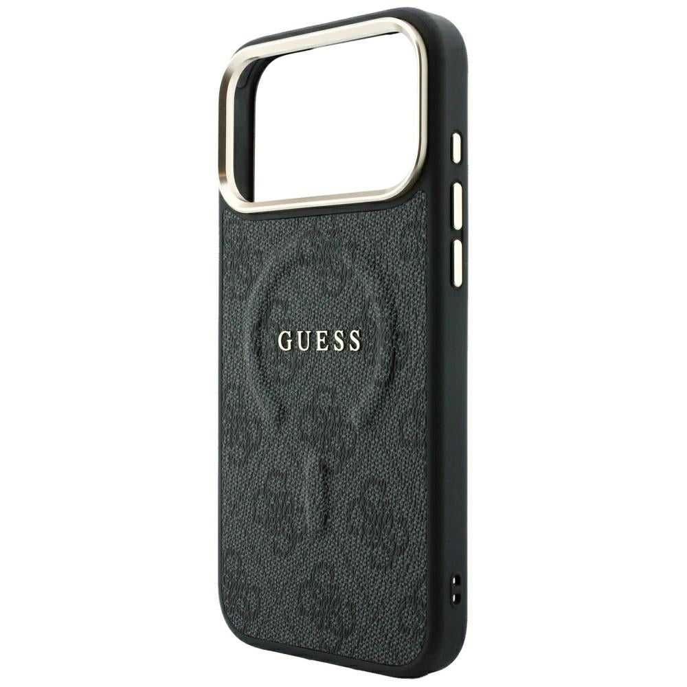 MagSafe pouzdro pro Apple iPhone 18 Pro Max / 17 Pro Max, Guess, 4G Embossed Classic, Černá
