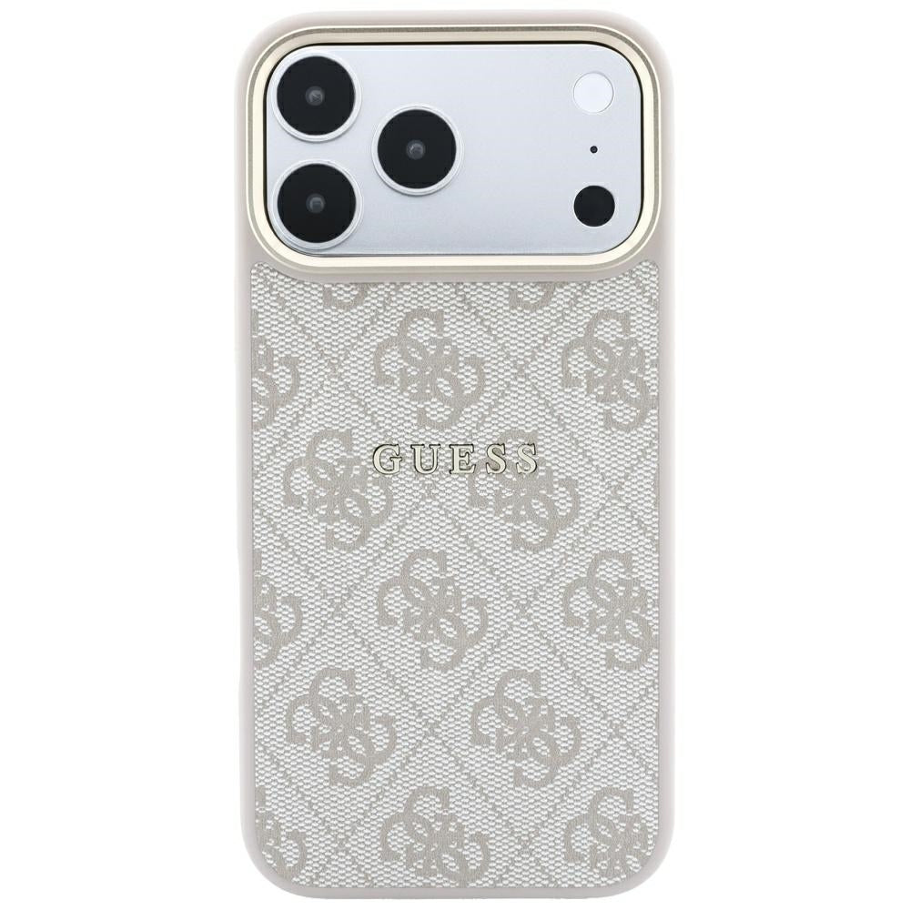 MagSafe pouzdro pro Apple iPhone 18 Pro Max / 17 Pro Max, Guess, 4G Embossed Classic, Růžové