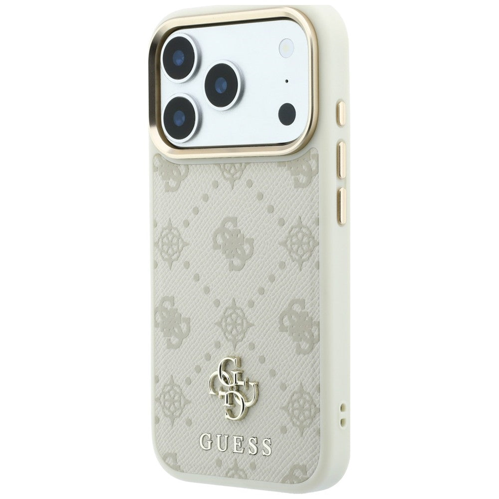 MagSafe pouzdro pro Apple iPhone 18 Pro Max / 17 Pro Max, Guess, Peony 4G Small Logo, Béžová