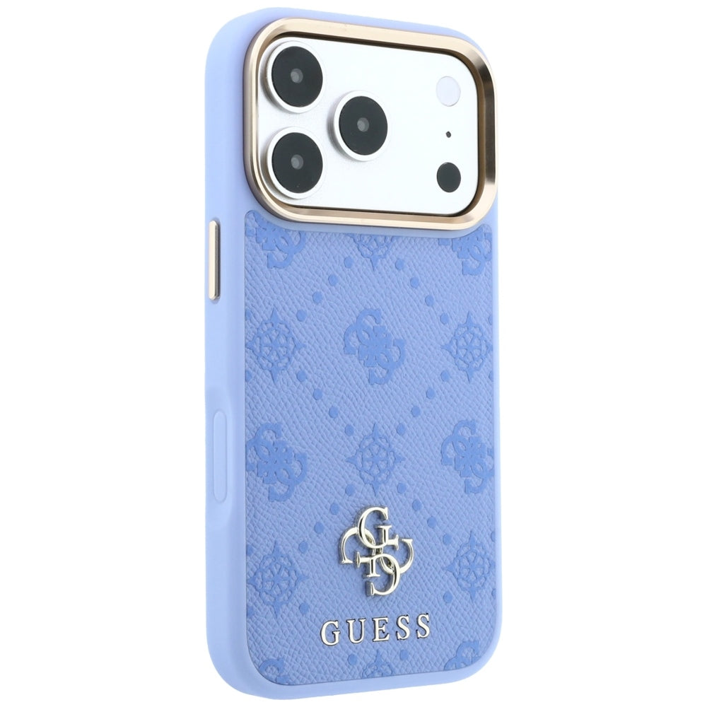 MagSafe pouzdro pro Apple iPhone 18 Pro Max / 17 Pro Max, Guess, Peony 4G Small Logo, Bleu