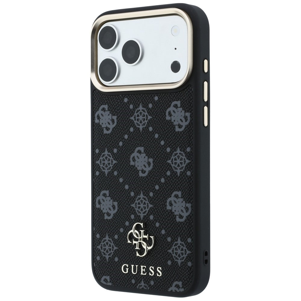 MagSafe pouzdro pro Apple iPhone 18 Pro Max / 17 Pro Max, Guess, Peony 4G Small Logo, Černá