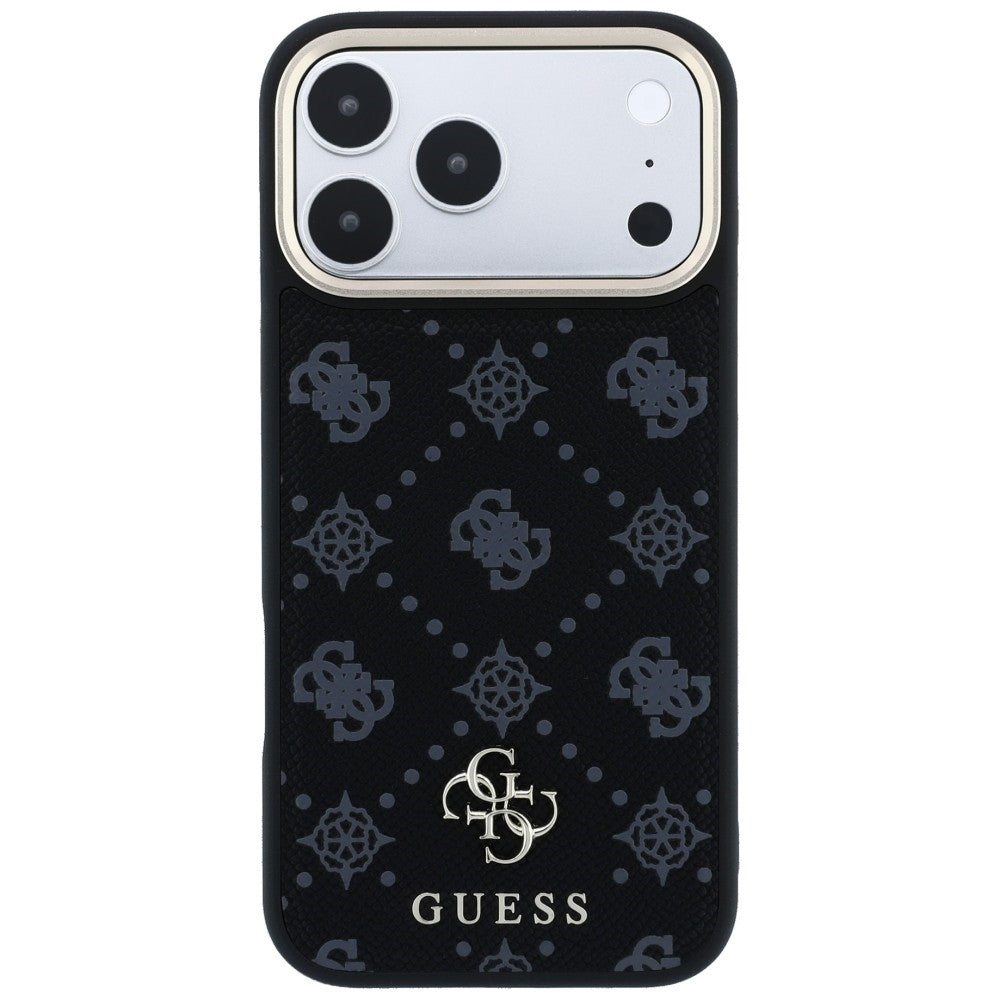 MagSafe pouzdro pro Apple iPhone 18 Pro Max / 17 Pro Max, Guess, Peony 4G Small Logo, Černá