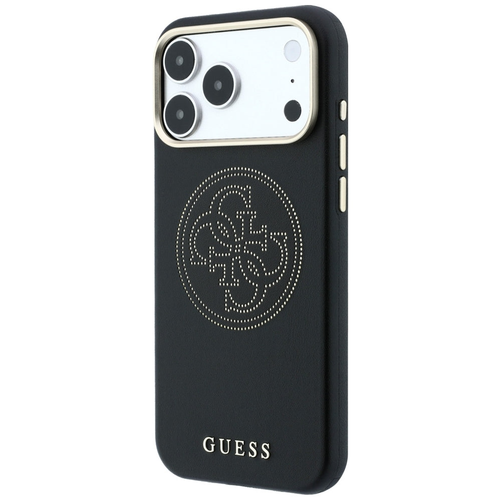 MagSafe pouzdro pro Apple iPhone 18 Pro Max / 17 Pro Max, Guess, Perforované 4G, Černé