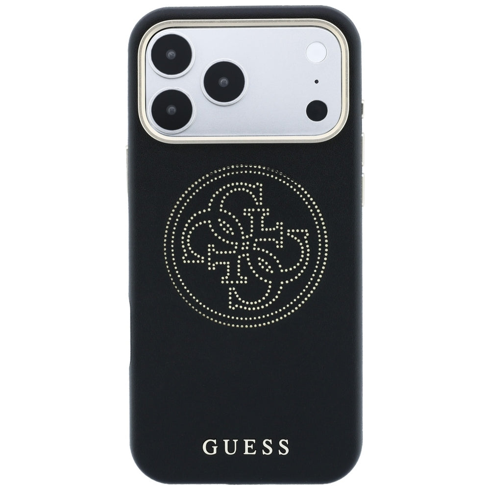 MagSafe pouzdro pro Apple iPhone 18 Pro Max / 17 Pro Max, Guess, Perforované 4G, Černé