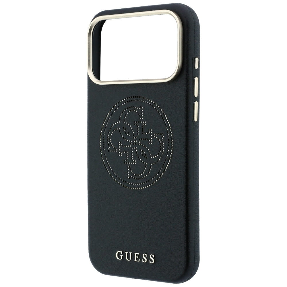 MagSafe pouzdro pro Apple iPhone 18 Pro Max / 17 Pro Max, Guess, Perforované 4G, Černé