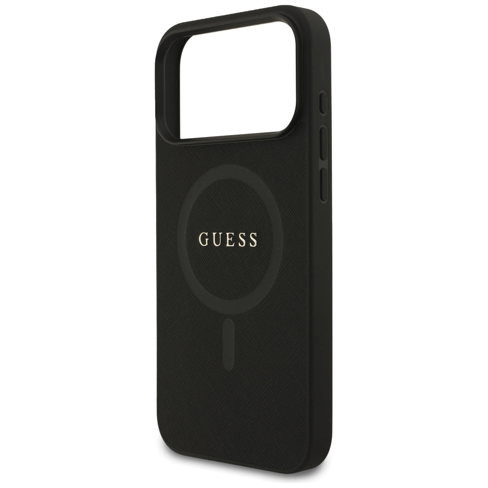 MagSafe pouzdro pro Apple iPhone 18 Pro Max / 17 Pro Max, Guess, Saffiano, černé