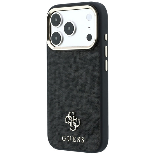 MagSafe pouzdro pro Apple iPhone 18 Pro Max / 17 Pro Max, Guess, Saffiano Small 4G Classic, černé