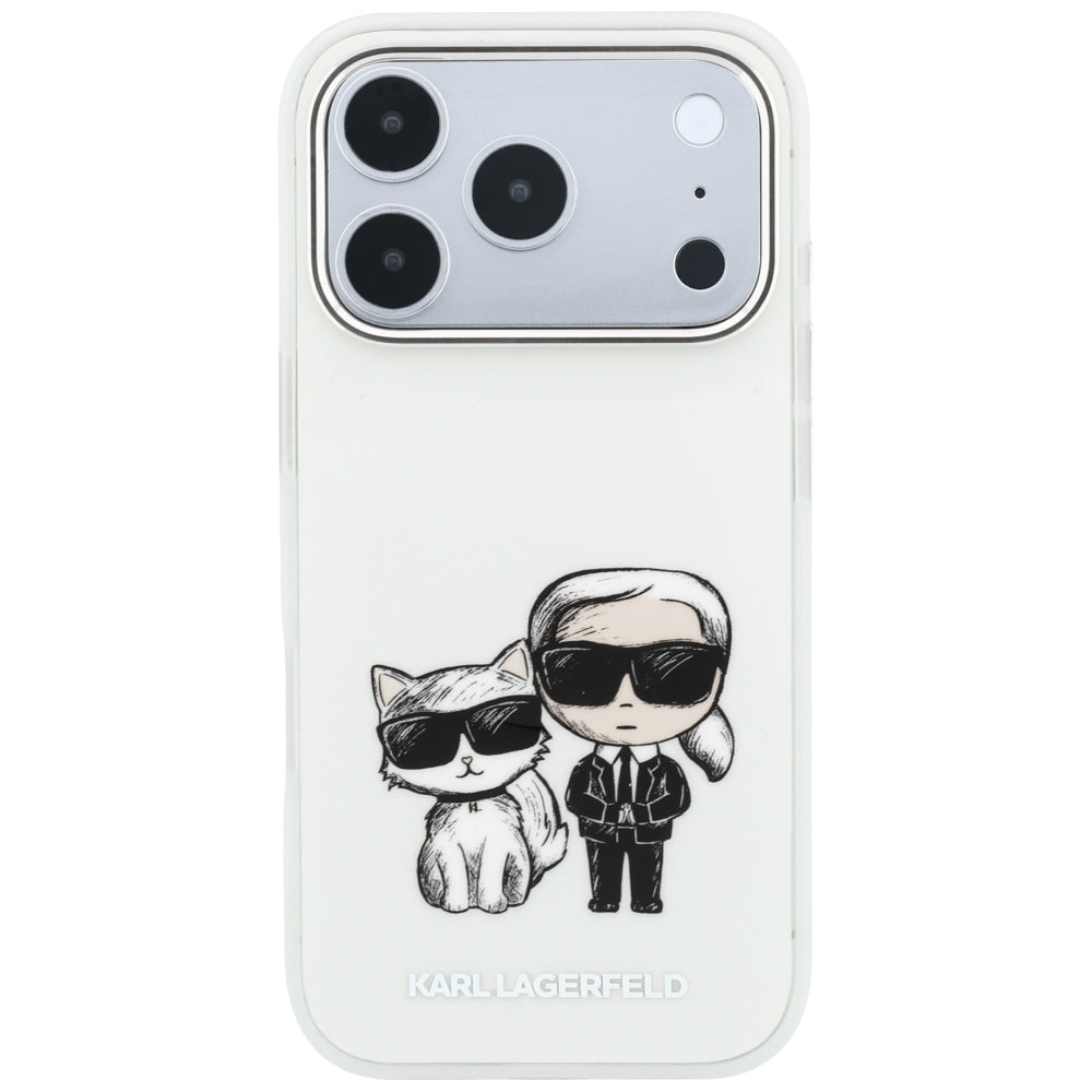 MagSafe pouzdro pro Apple iPhone 18 Pro Max / 17 Pro Max, Karl Lagerfeld, IML KC Bodies Sketch Print, Béžová