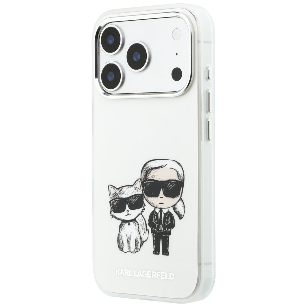 MagSafe pouzdro pro Apple iPhone 18 Pro Max / 17 Pro Max, Karl Lagerfeld, IML KC Bodies Sketch Print, Béžová