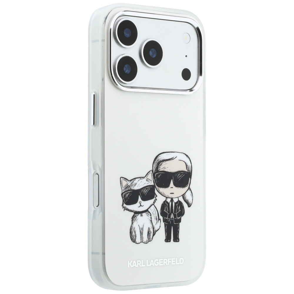 MagSafe pouzdro pro Apple iPhone 18 Pro Max / 17 Pro Max, Karl Lagerfeld, IML KC Bodies Sketch Print, Béžová