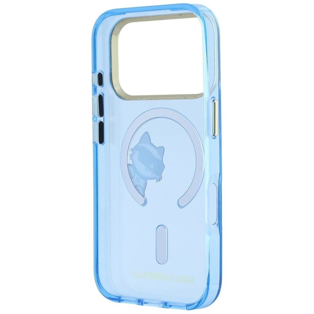 Pouzdro MagSafe pro Apple iPhone 18 Pro Max / 17 Pro Max, Karl Lagerfeld, IML Peekaboo Print and Metal Frame, modré