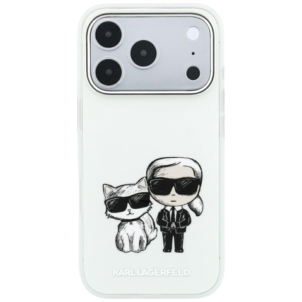 MagSafe pouzdro pro Apple iPhone 18 Pro Max / 17 Pro Max, Karl Lagerfeld, KC Bodies Sketch, Béžová