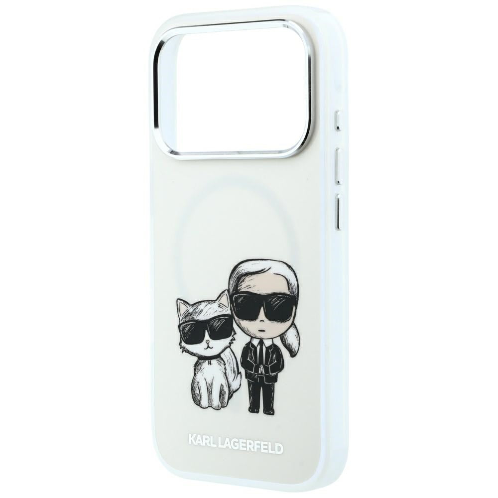 MagSafe pouzdro pro Apple iPhone 18 Pro Max / 17 Pro Max, Karl Lagerfeld, KC Bodies Sketch, Béžová