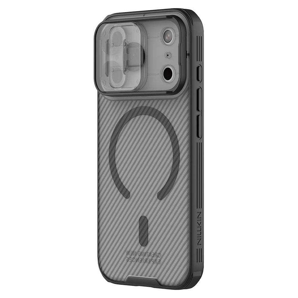 MagSafe pouzdro pro Apple iPhone 18 Pro Max / 17 Pro Max, Nillkin, CamShield Pro, Černé průhledné