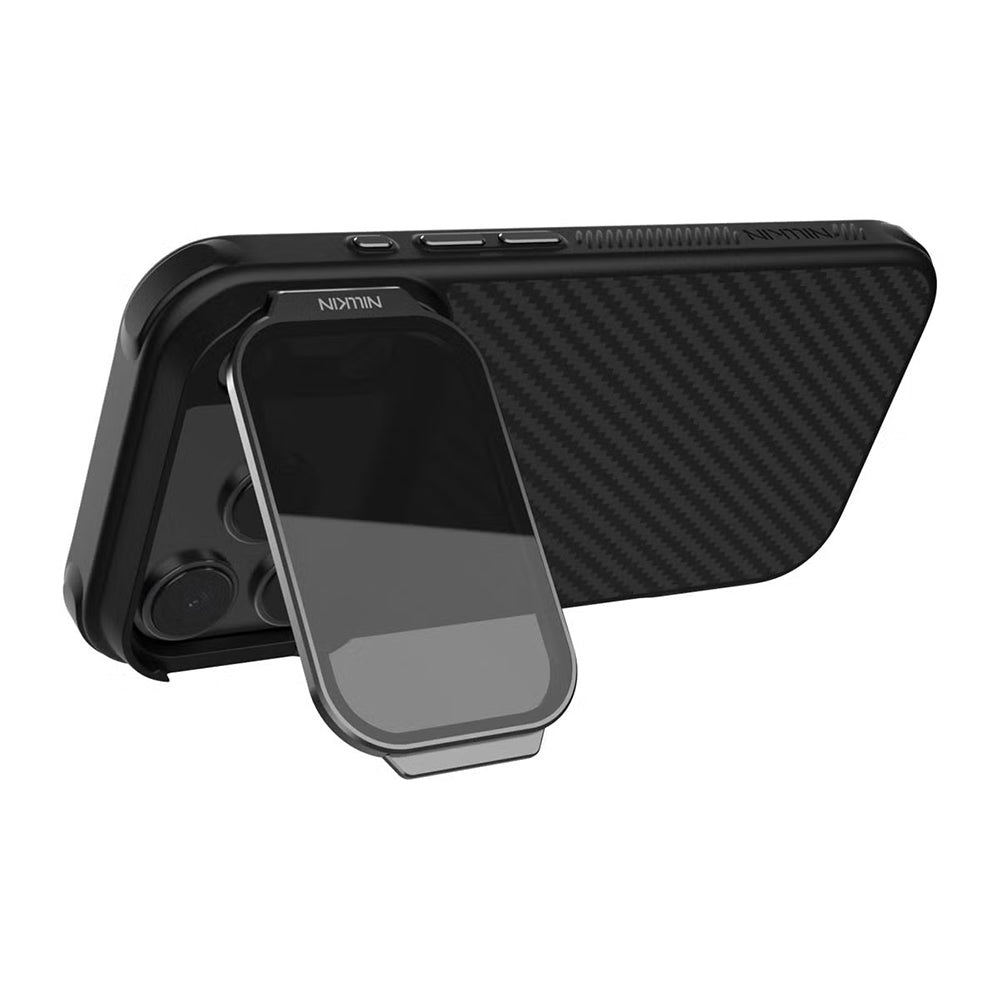 MagSafe pouzdro pro Apple iPhone 18 Pro Max / 17 Pro Max, Nillkin, CarboProp s průhledným černým krytem čočky, černé
