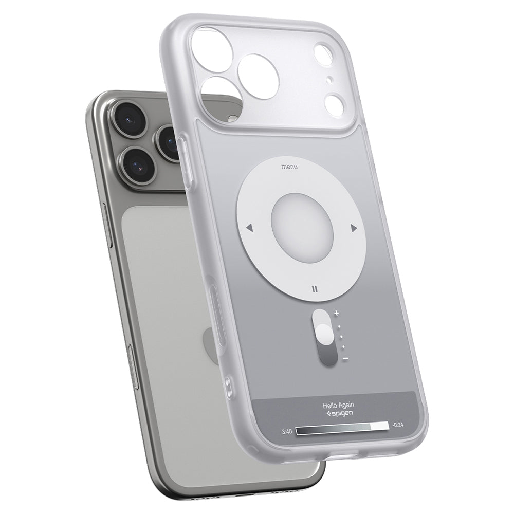 MagSafe pouzdro pro Apple iPhone 18 Pro Max / 17 Pro Max, Spigen, Ultra Hybrid Classic, Stříbrné ACS12130