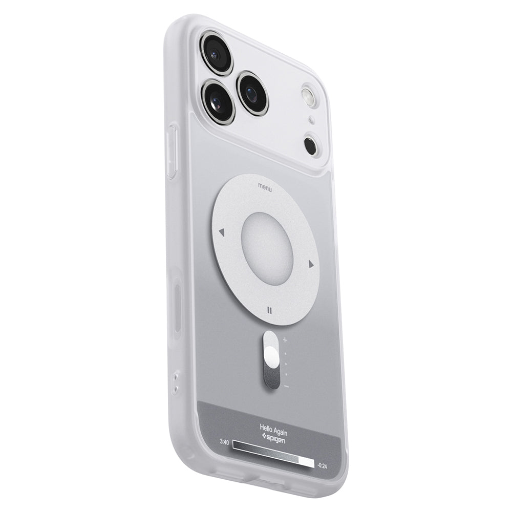 MagSafe pouzdro pro Apple iPhone 18 Pro Max / 17 Pro Max, Spigen, Ultra Hybrid Classic, Stříbrné ACS12130