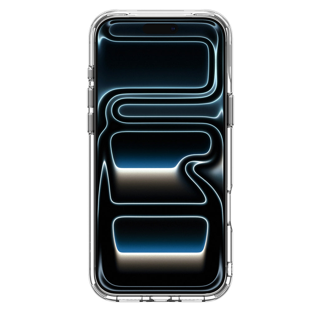 MagSafe pouzdro pro Apple iPhone 18 Pro Max / 17 Pro Max, Spigen, Ultra Hybrid Optik S, Stříbrné průhledné ACS11908
