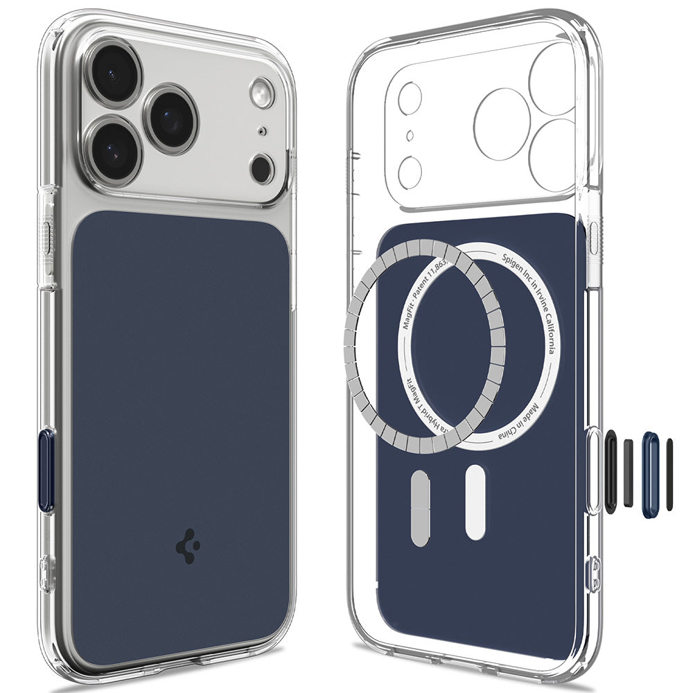 MagSafe pouzdro pro Apple iPhone 18 Pro Max / 17 Pro Max, Spigen, Ultra Hybrid T, Matně modrá ACS12135
