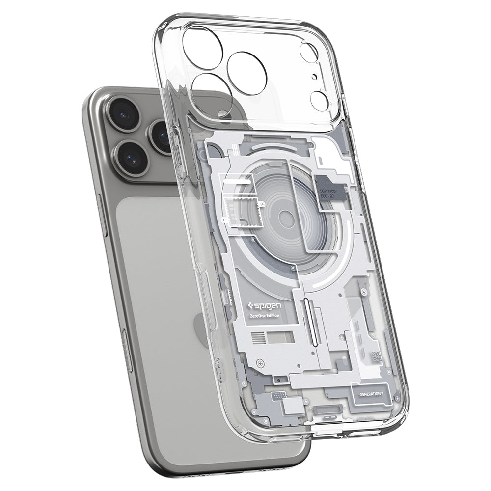 MagSafe pouzdro pro Apple iPhone 18 Pro Max / 17 Pro Max, Spigen, Ultra Hybrid Zero One, bílé ACS12126