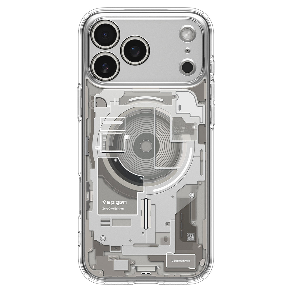 MagSafe pouzdro pro Apple iPhone 18 Pro Max / 17 Pro Max, Spigen, Ultra Hybrid Zero One, Šedá ACS12127