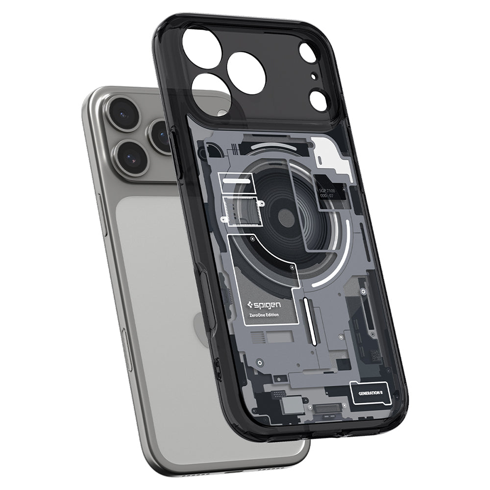 MagSafe pouzdro pro Apple iPhone 18 Pro Max / 17 Pro Max, Spigen, Ultra Hybrid Zero One, černé ACS12128