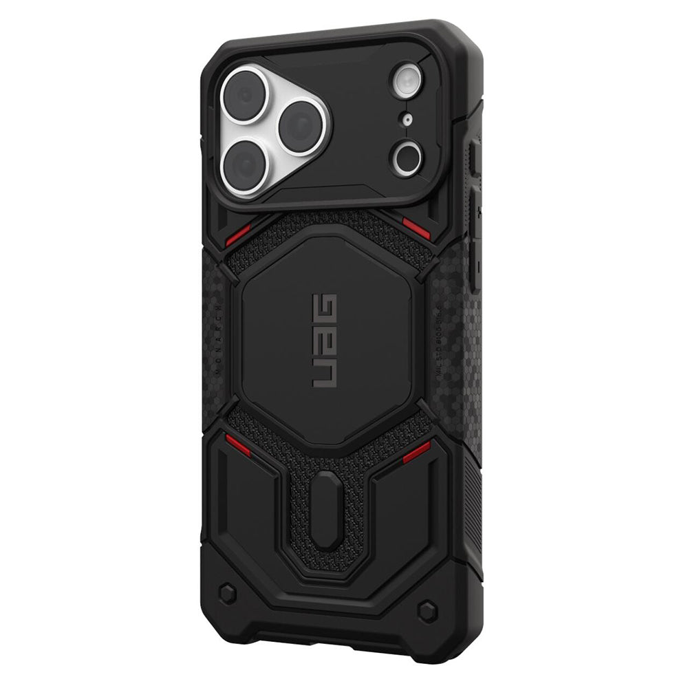 MagSafe pouzdro pro Apple iPhone 18 Pro Max / 17 Pro Max, Urban Armor Gear Kevlar, Monarch Pro, černé