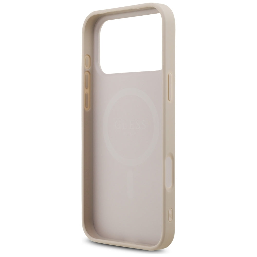 MagSafe pouzdro pro Apple iPhone 18 Pro Max, Guess, 4G Triangle Strass, Růžové