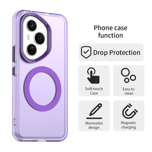 MagSafe pouzdro pro Honor 400 Pro, Techsuit, CandyCase, fialové