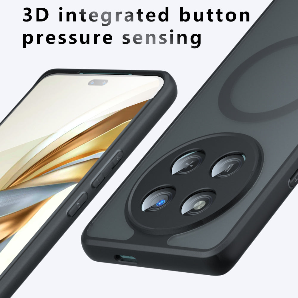 MagSafe pouzdro pro Honor 400 Pro, Techsuit, PureFrost, Černá saténová