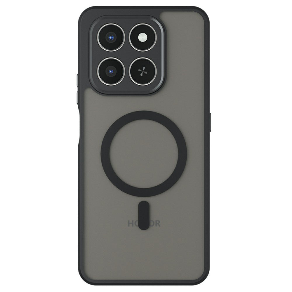 Pouzdro MagSafe pro Honor 400 Smart 4G / X7d 4G / 400 Smart 5G, Techsuit, PureFrost, Saténově černé