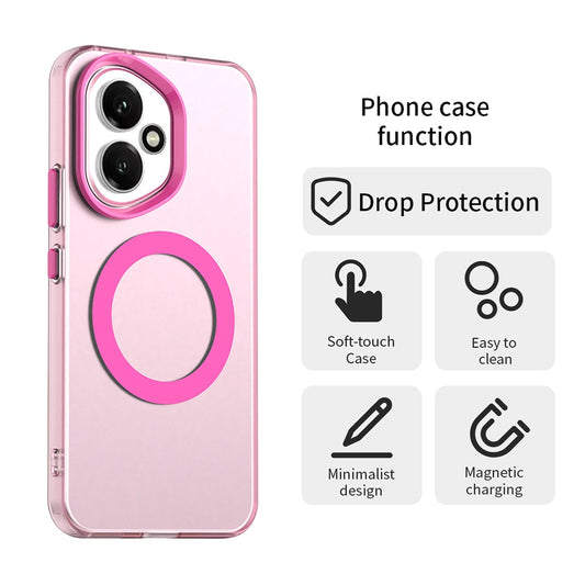 MagSafe pouzdro pro Honor 400, Techsuit, CandyCase, Růžová