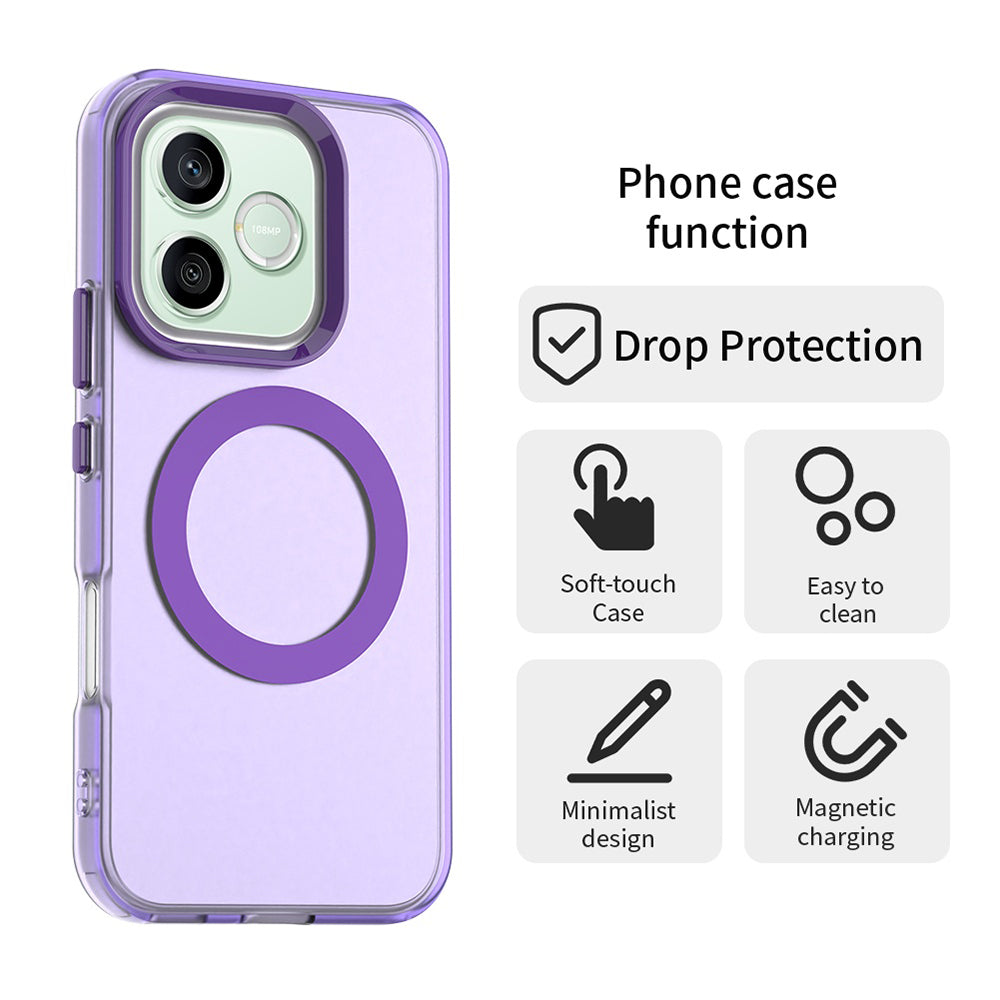 MagSafe pouzdro pro Honor 600 Lite, Techsuit, CandyCase, fialové