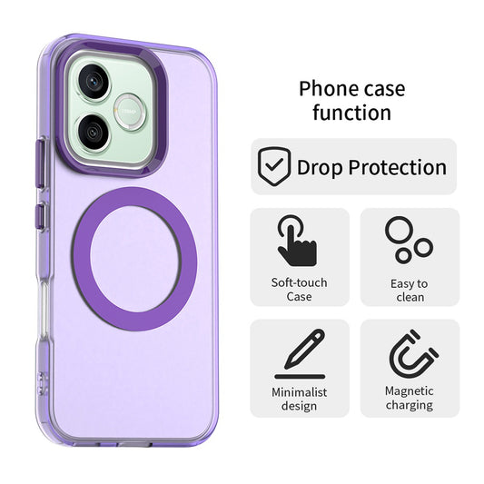 MagSafe pouzdro pro Honor 600 Lite, Techsuit, CandyCase, fialové
