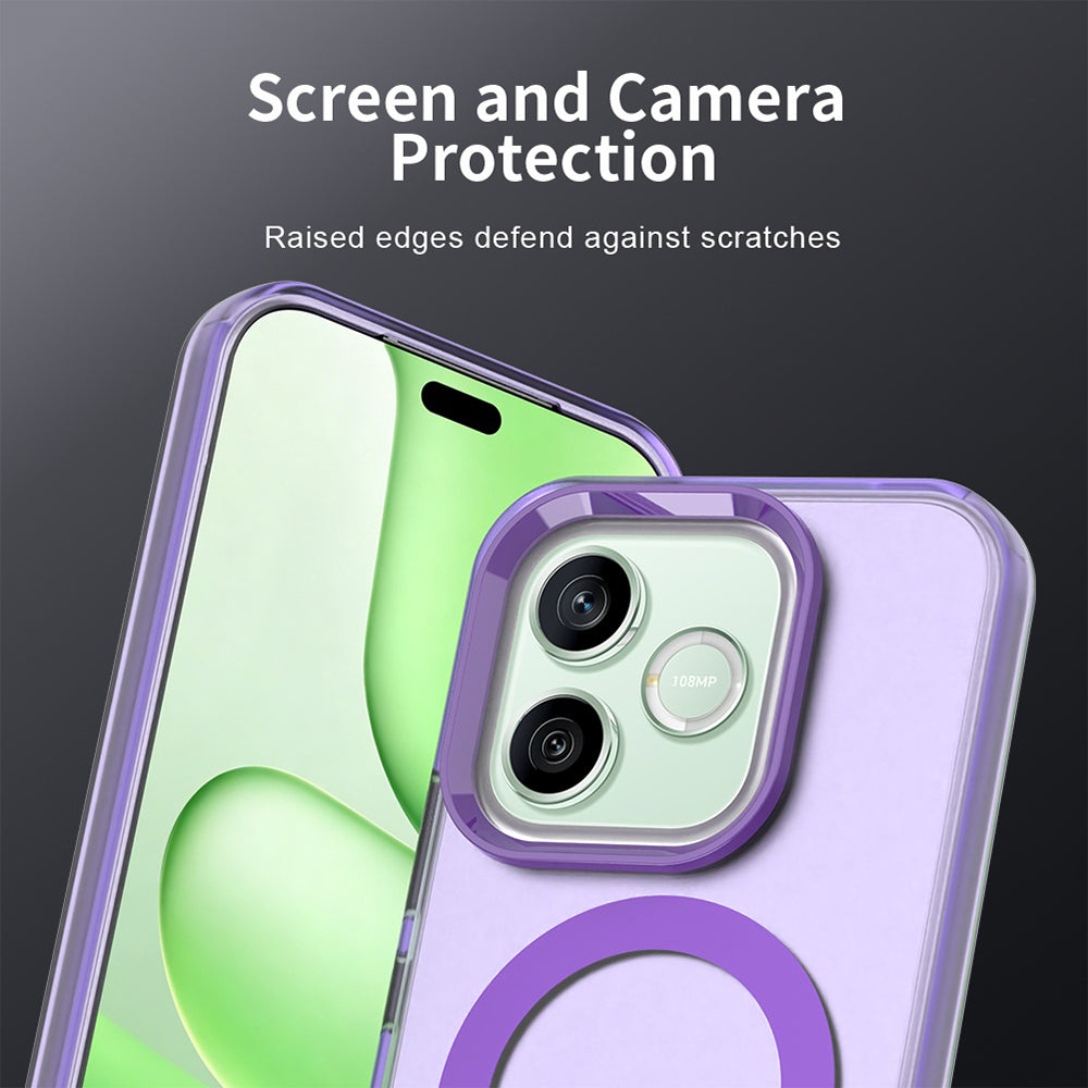 MagSafe pouzdro pro Honor 600 Lite, Techsuit, CandyCase, fialové
