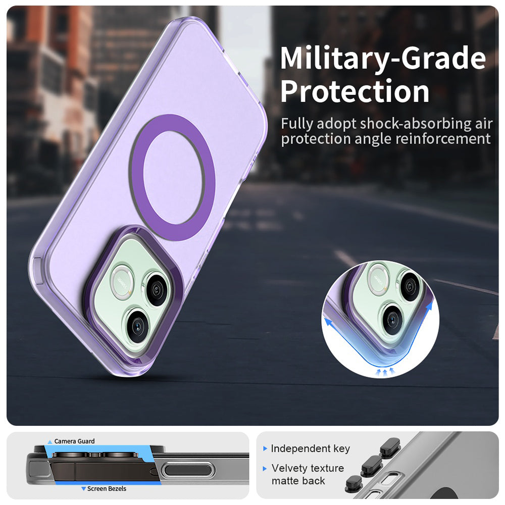 MagSafe pouzdro pro Honor 600 Lite, Techsuit, CandyCase, fialové
